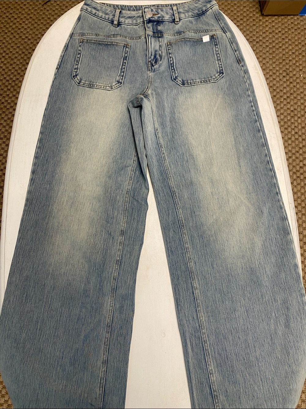 HALARA Light Blue Wide Leg Jeans